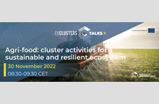 Agropotraviny: Klastrové aktivity pro udržitelný a odolný ekosystém - pozvánka na EU Cluster Talks 30. listopadu 2022