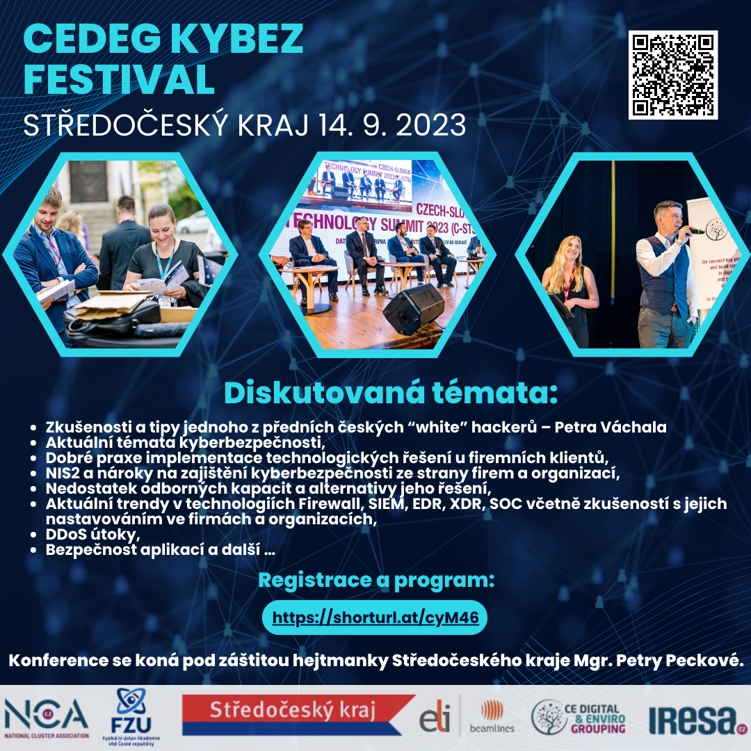 CEDEG KYBEZ FESTIVAL Středočeský kraj 2023, 14. září 2023 Dolní Břežany