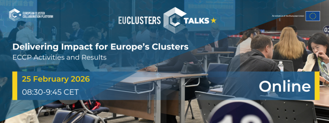 EU Clusters Talk: Přinášení konkrétních dopadů pro evropské klastry - aktivity a výsledky ECCP