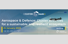 Letectví a obrana: Klastrové aktivity pro udržitelný a odolný ekosystém, pozvánka na EU Cluster Talks 25. ledna 2023
