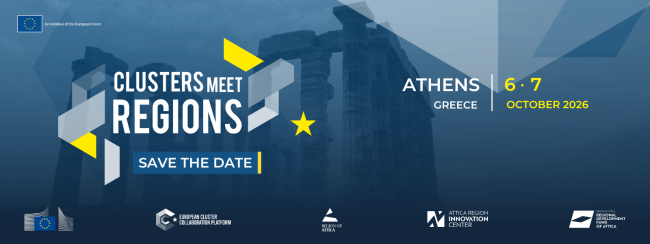 Invitation to the new series of Clusters Meet Regions events for 2026–2028